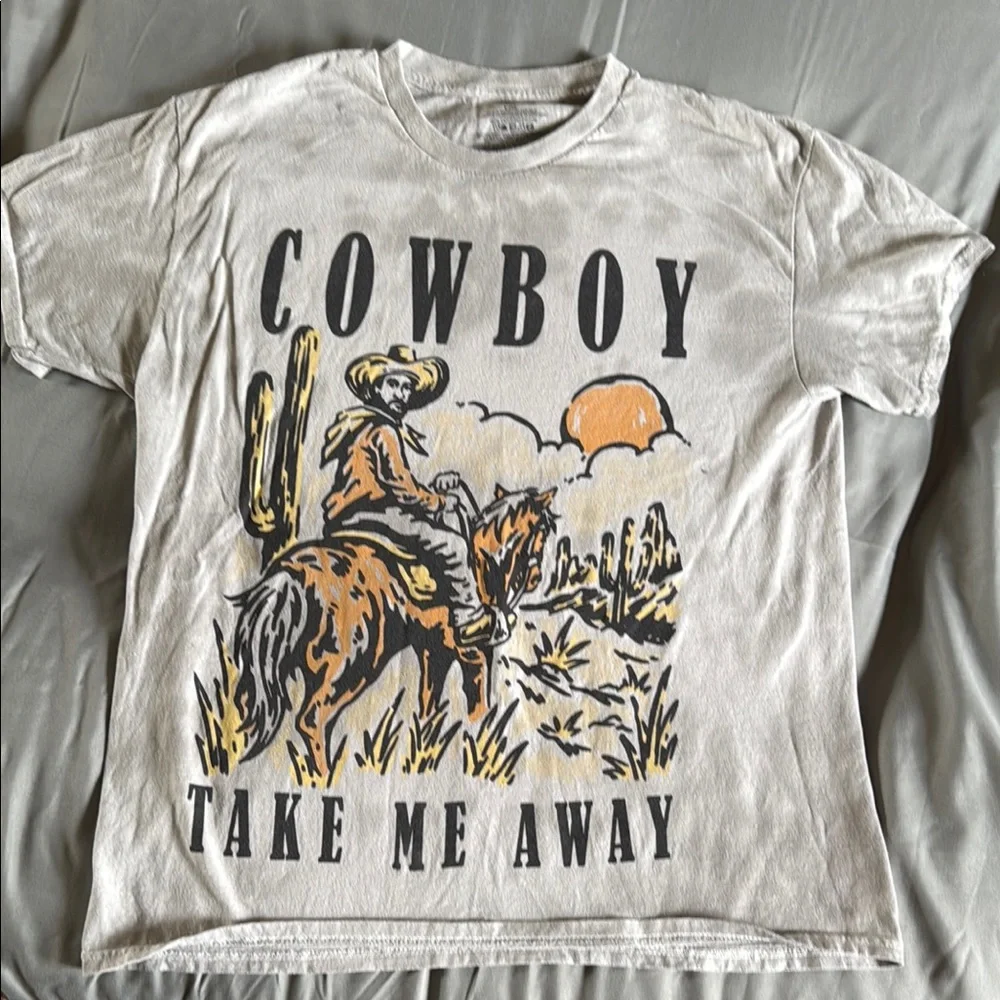 Cowboy Graphic T-Shirt - Picture 1 of 2